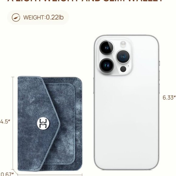 Small Wallet for Women RFID Blocking Credit Card Holder Compact Leather Wallets - Picture 4 of 7